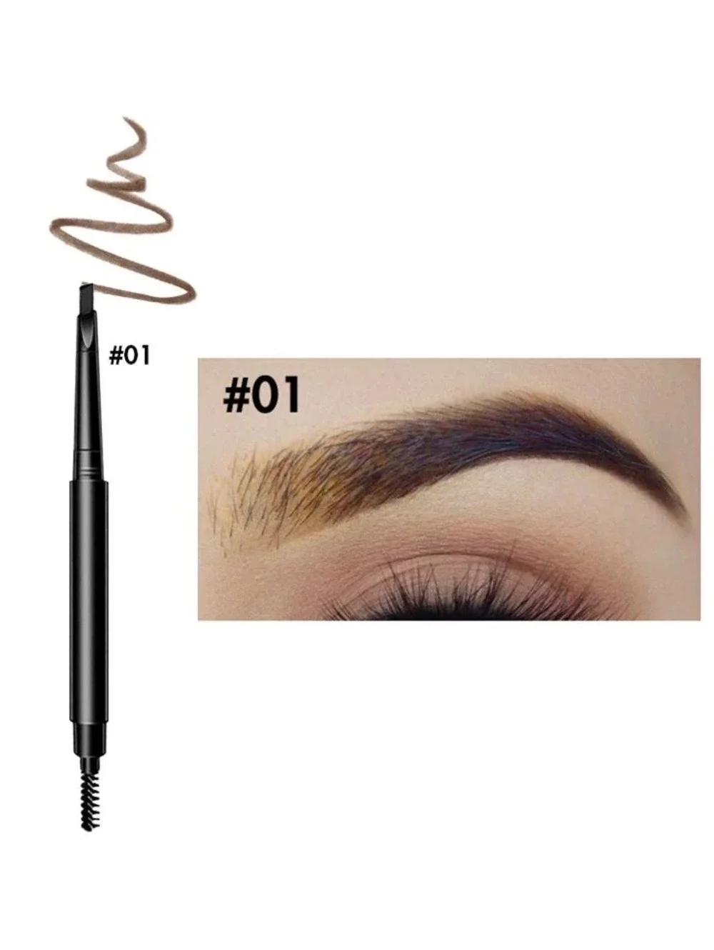 Sparq Haus 3D Eyebrow Pencil with Brush - Shade #01